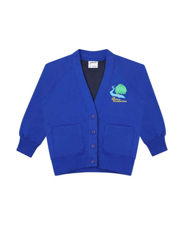 Girls Sweatshirt Cardigan Emb Logo
